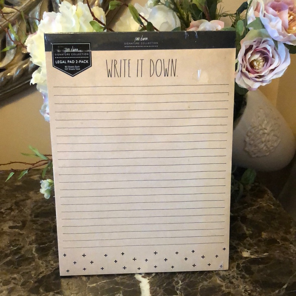 Rae Dunn Legal Pad 2 Pack